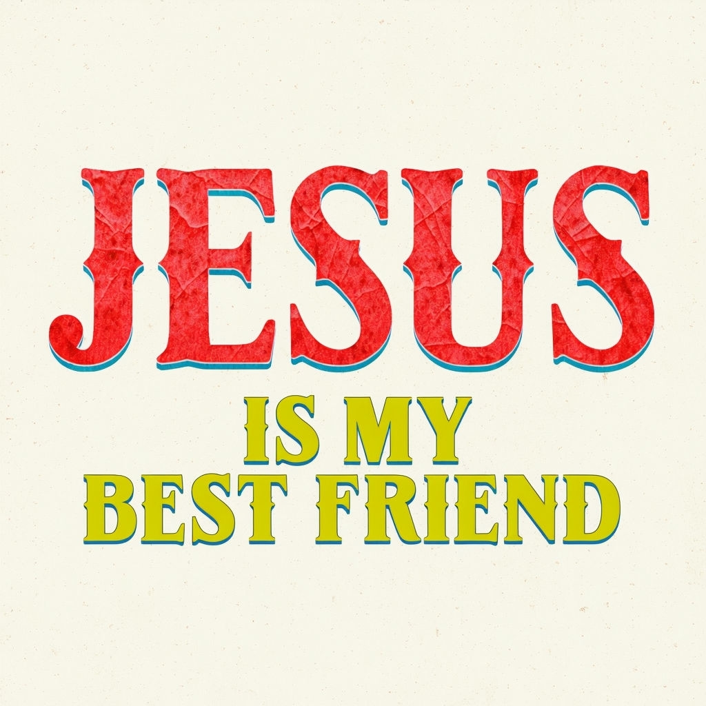 Inspirational JESUS IS MY BEST FRIEND Graphic Design Mug