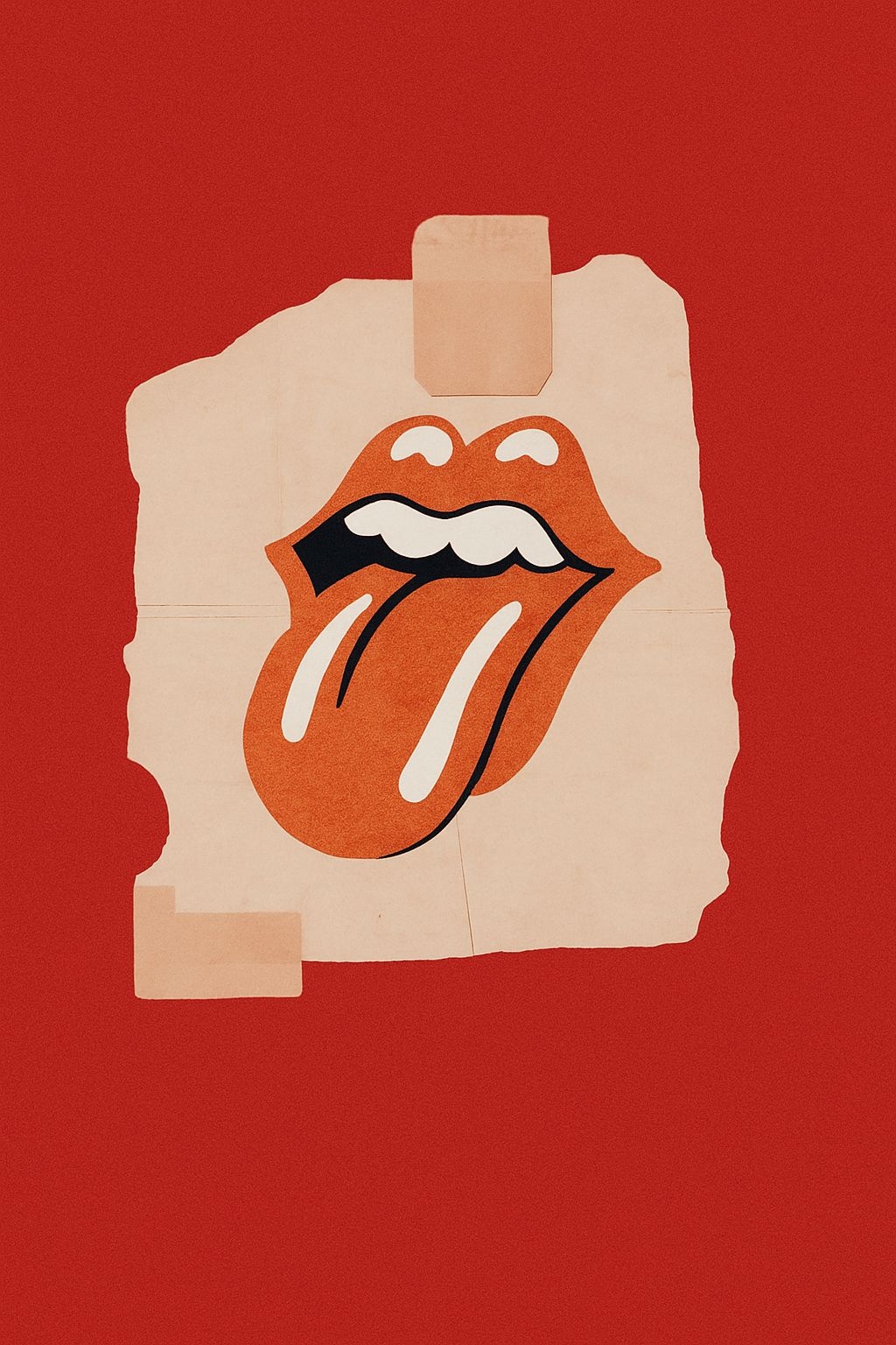 Vibrant Red Lips and Tongue Retro Graphic T-Shirt