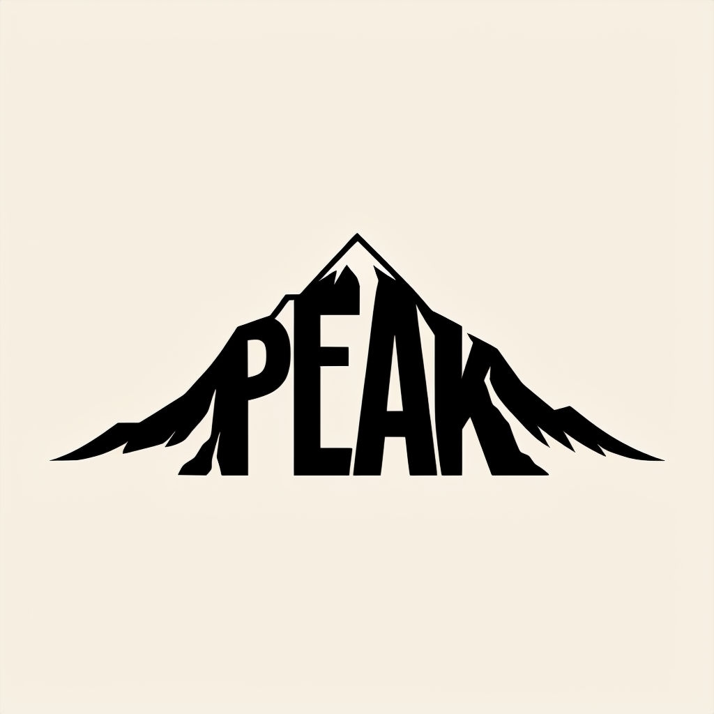 Minimalist Black Mountain Peak Design T-Shirt