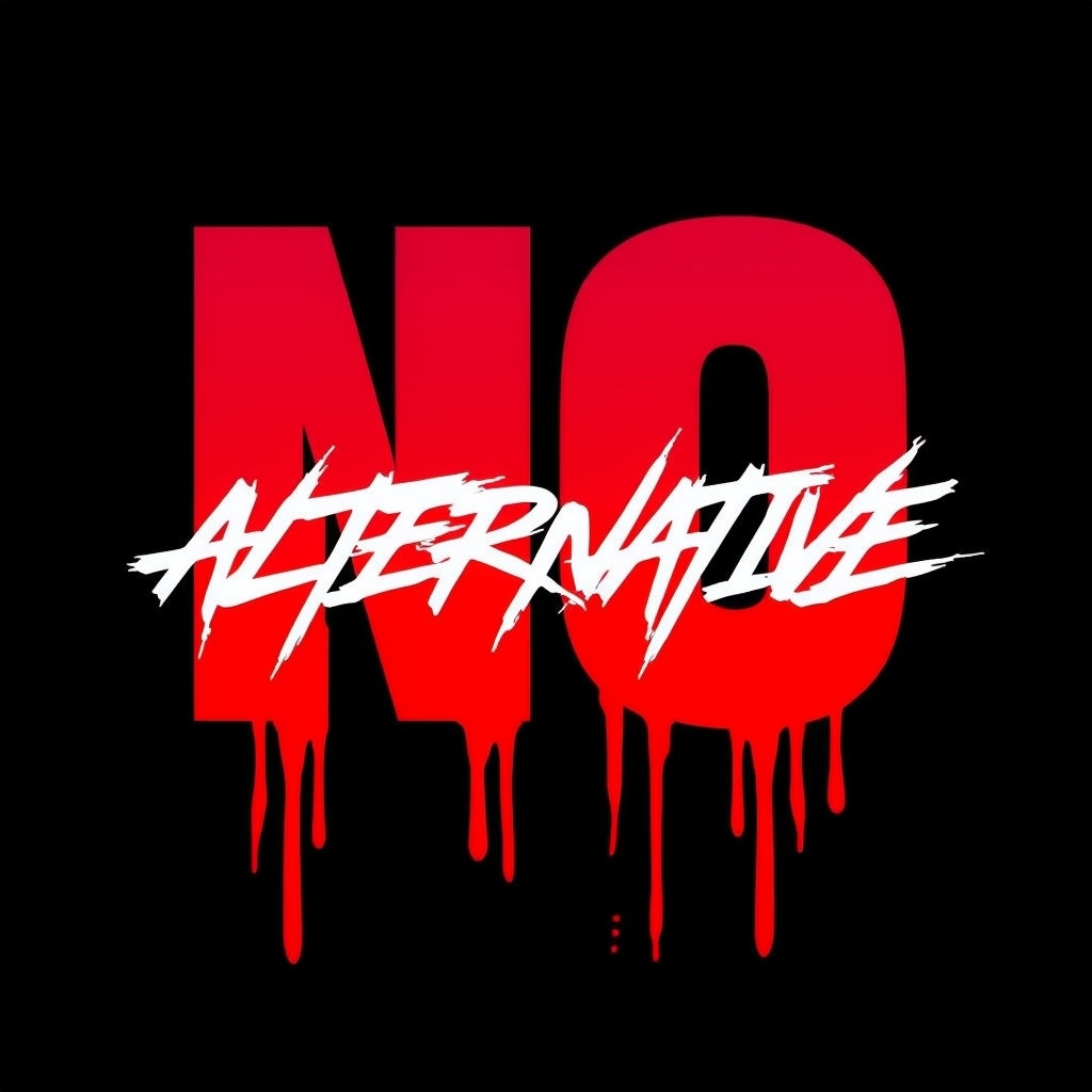 Bold Red NO Alternative Graffiti Art T-Shirt