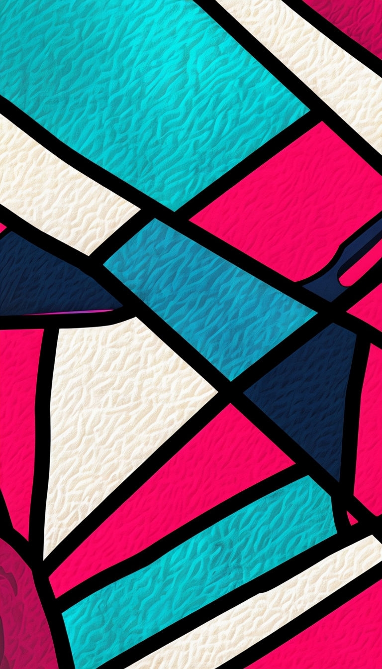 Vibrant Abstract Geometric Shapes Phone Case Cover