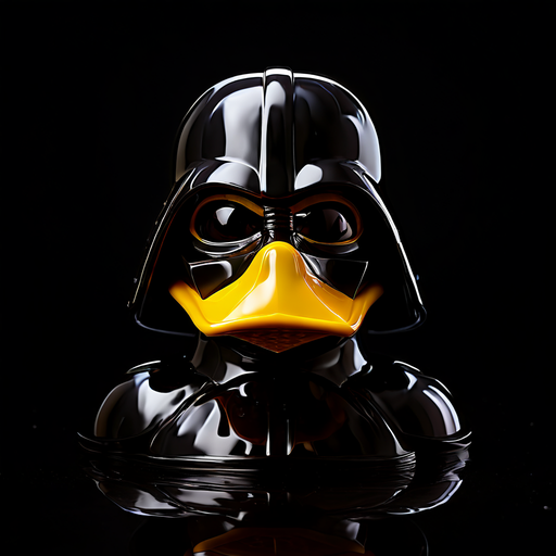 Rubber duck clad in Darth Vader helmet by Bastian Berberich - Playground