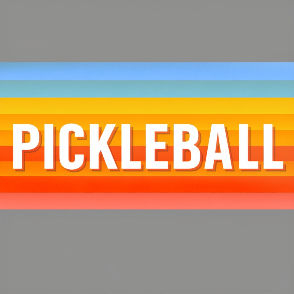 Vibrant Pickleball Typography Design T-Shirt