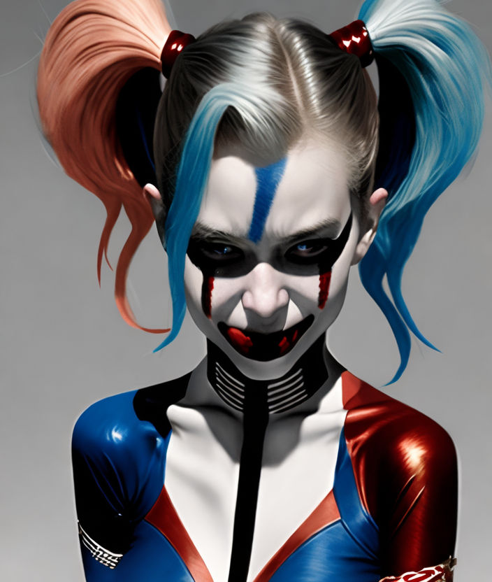 Harley Quinn Crying by Larissa Morais and James Jean by Mike S - Playground