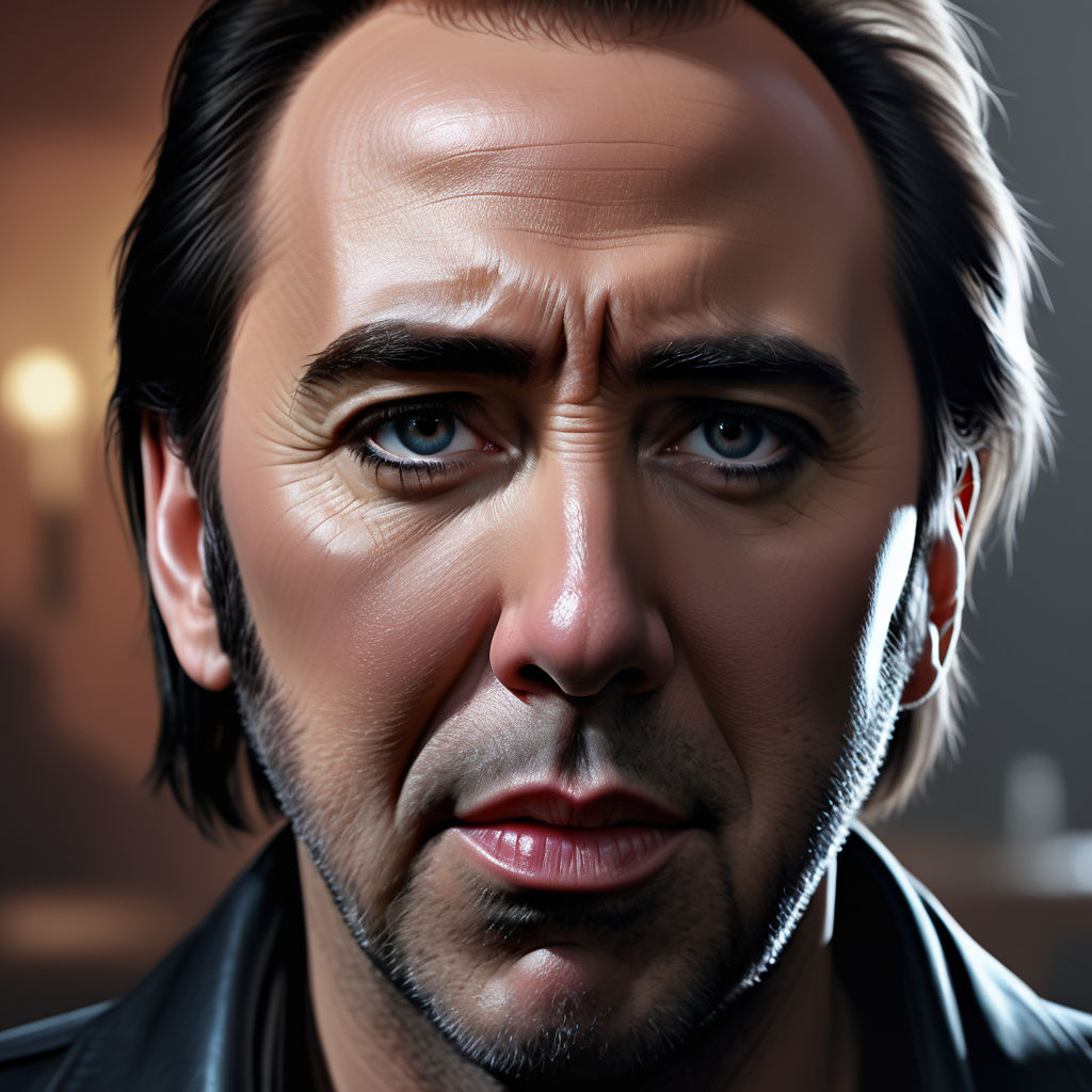 Nicolas Cage captured by TAF in hyper-realistic digital pain... by ...