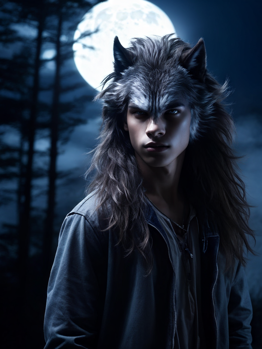 A werewolf portrait of a 16-year-old male teenager by Jey (SoliKey ...