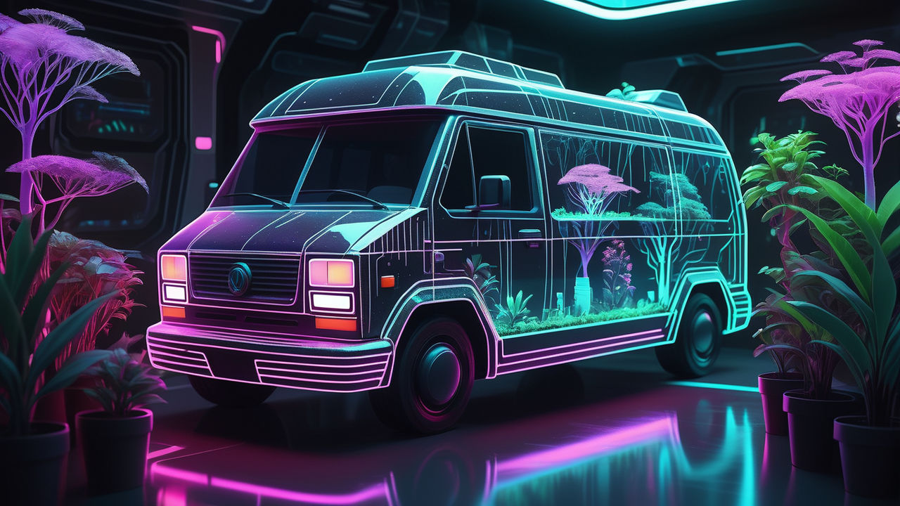 Futuristic science fiction van by Alexander Makarov - Playground