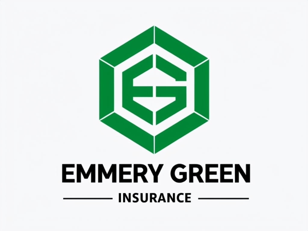 Modern Minimalist Hexagonal Logo Design for Emmery Green