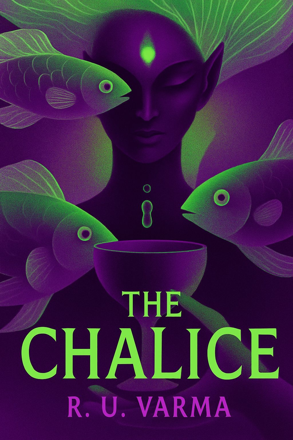 Surreal Ethereal Female Figure with Fish Chalice EBook Cover