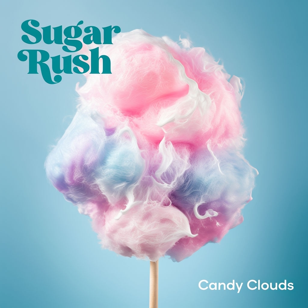 Vibrant Dreamy Cotton Candy Clouds Album Cover