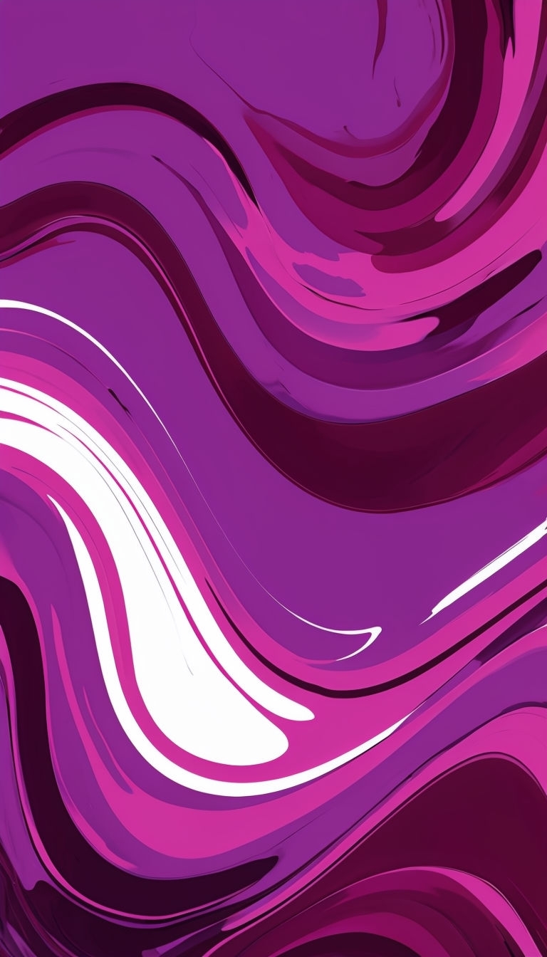 Vibrant Abstract Fluid Marble Design in Purple and Pink Phone Case Cover