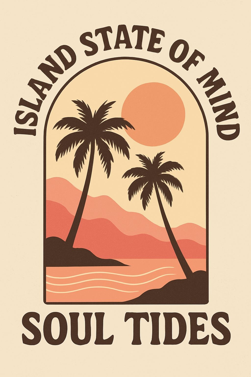 Island State of Mind Tropical Vintage T-Shirt