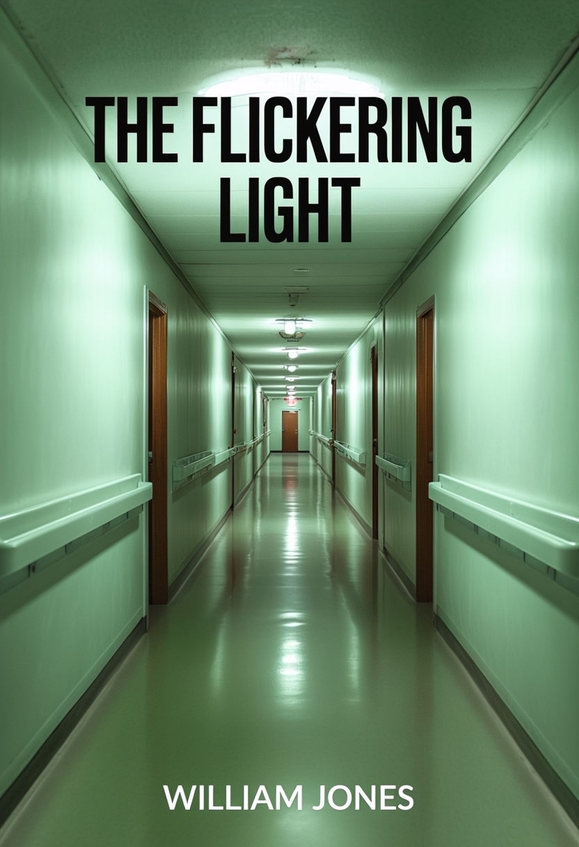The Flickering Light Atmospheric Hospital Corridor EBook Cover