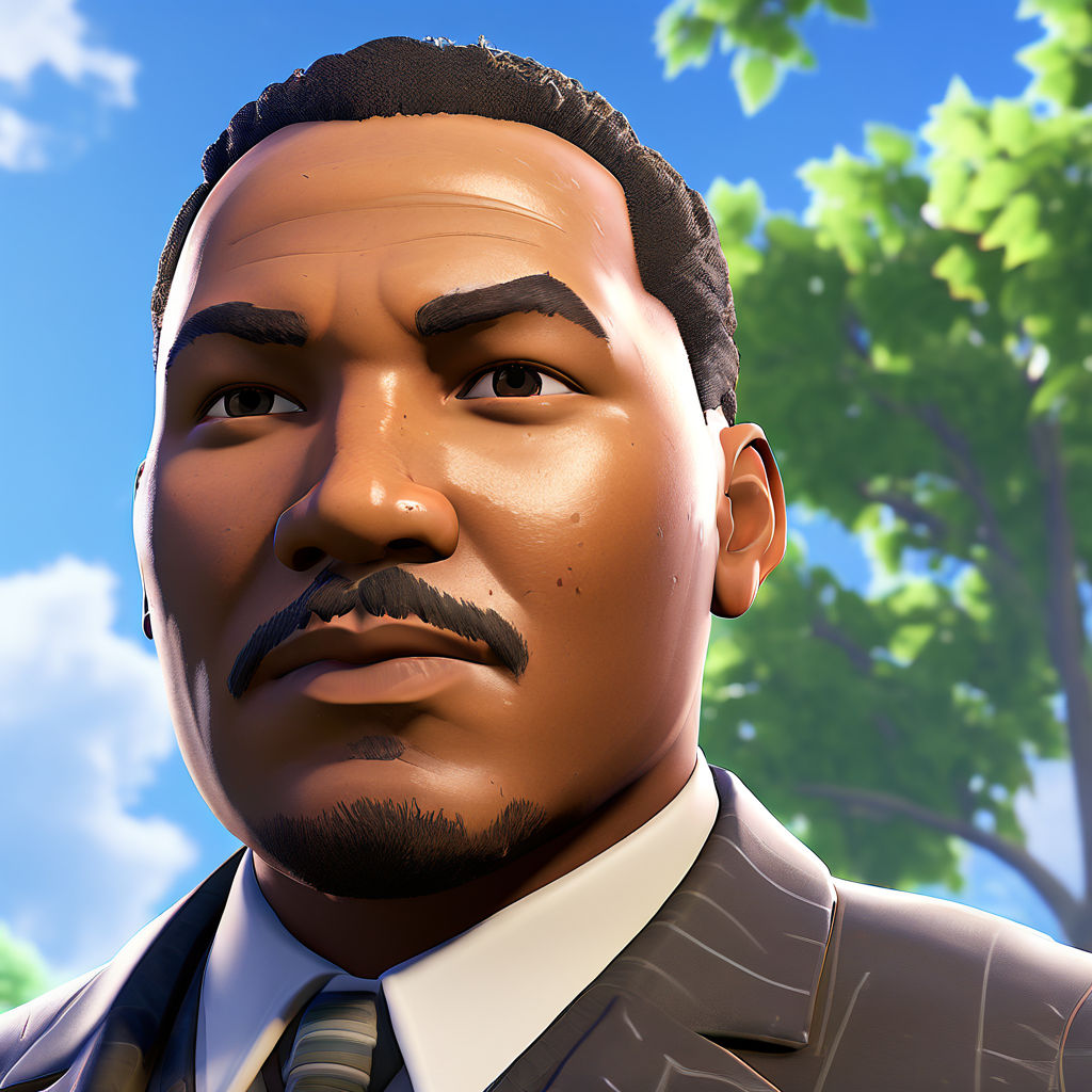 Create me a Fortnite character that looks like martin luther... by ...