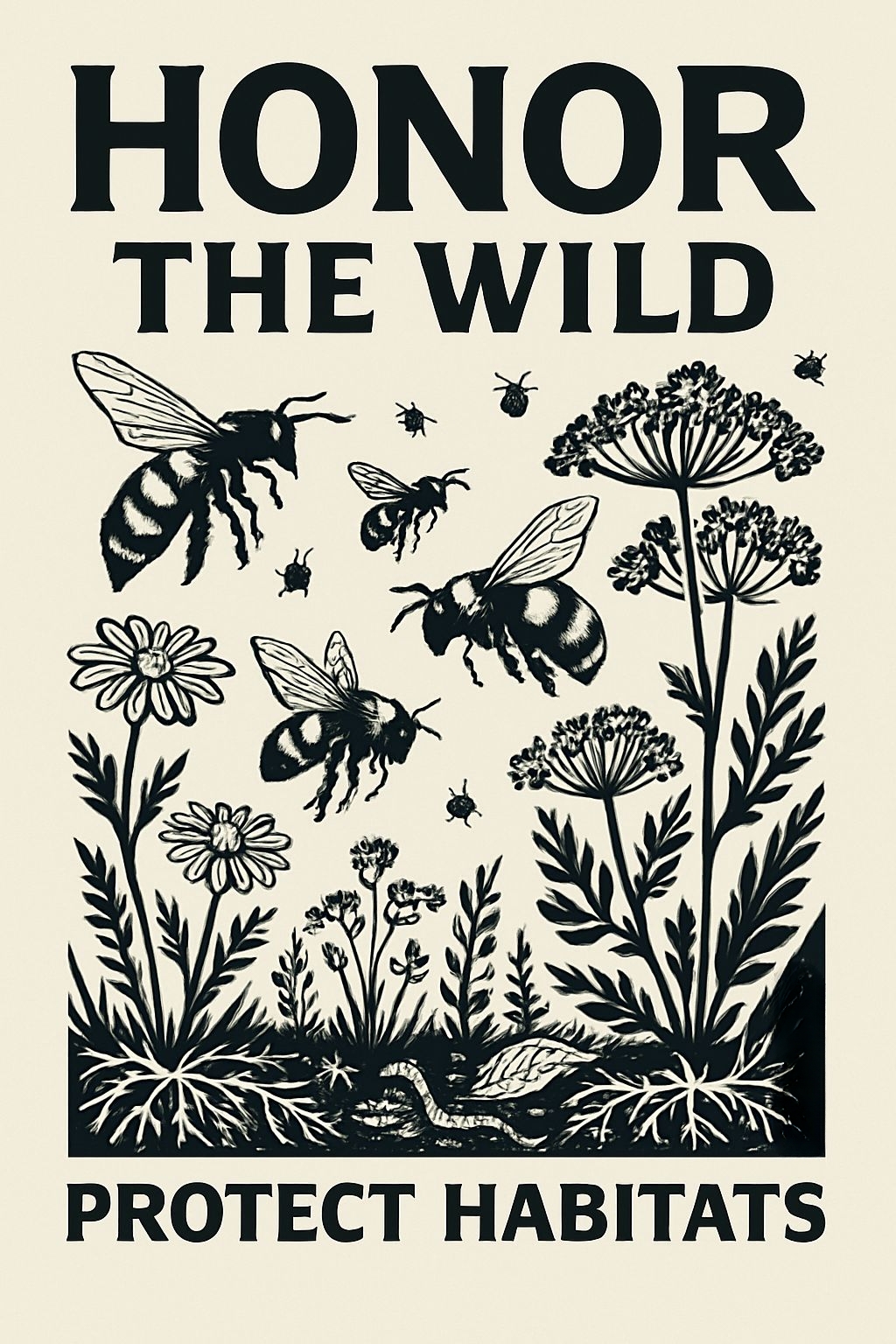 Honor the Wild Vintage Nature Conservation T-Shirt