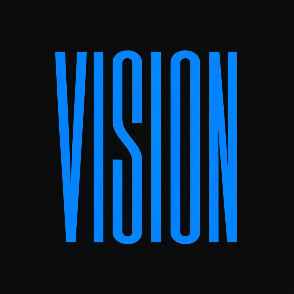 Minimalist Bold VISION Typography Graphic Design Hat