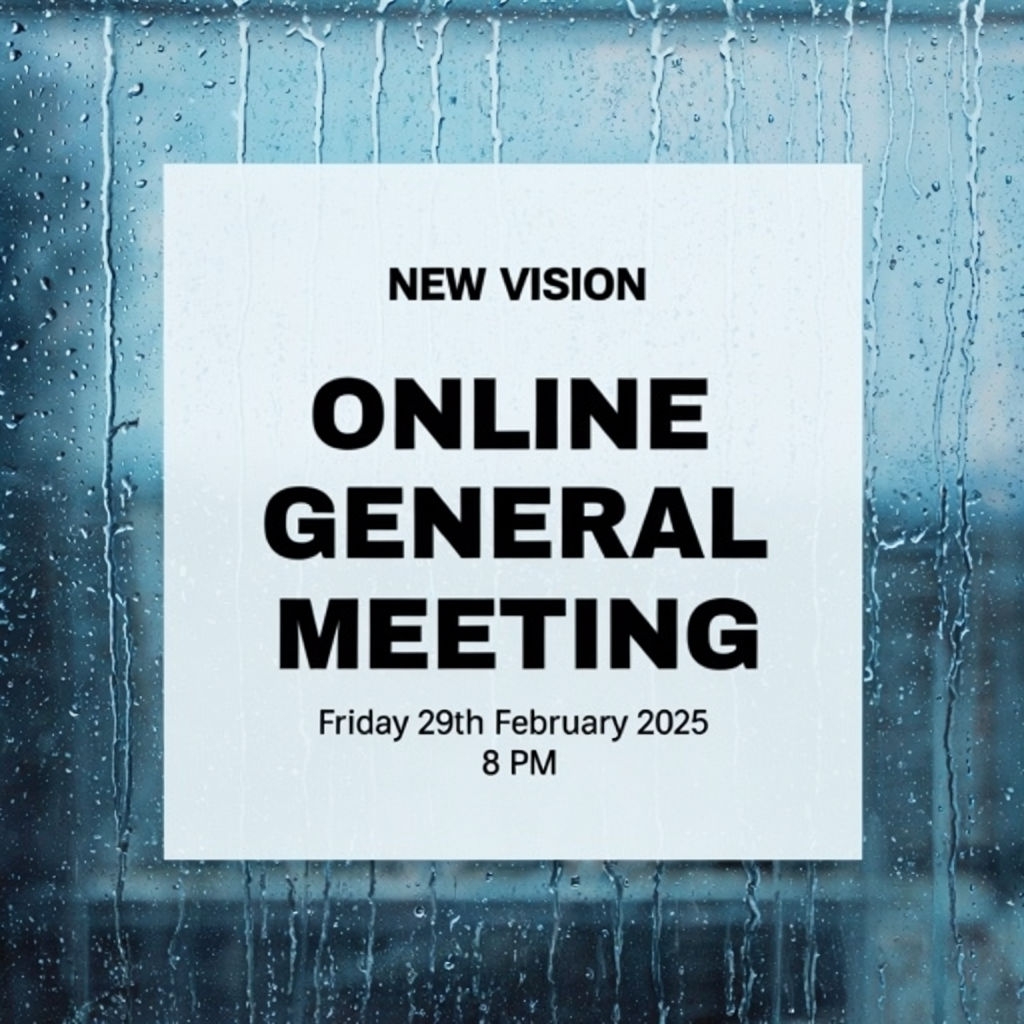 Modern Minimalist Online General Meeting Poster Design Social Media Post