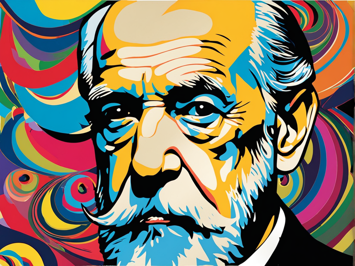 Tribute art: Sigmund Freud (b. 6 May 1856) by Wammie - Playground