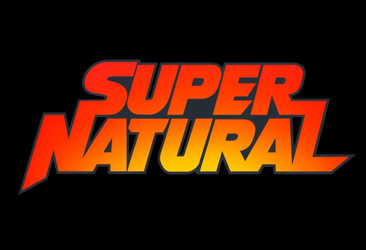 Super Natural Bold Typography Graphic T-Shirt