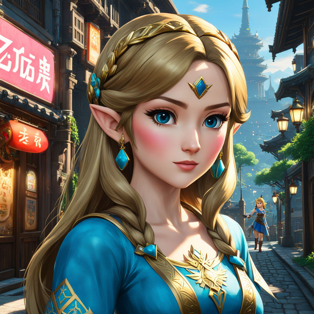 alluring cute 25 year princess zelda