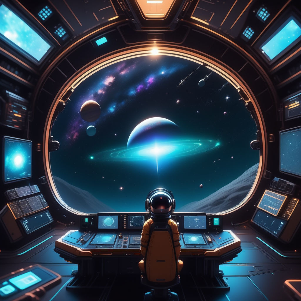 Imagine the deep void of space by dli playground