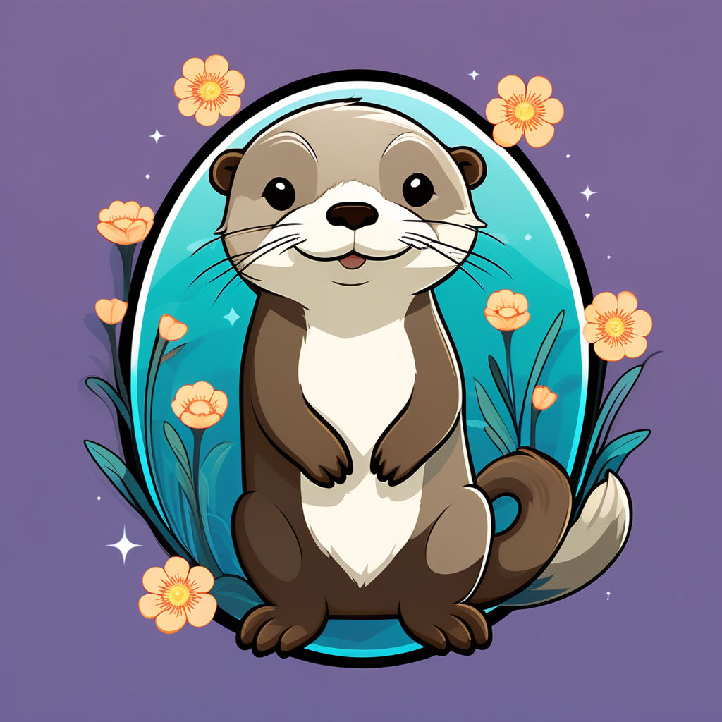 Cute fancy otter by Юля Романова - Playground