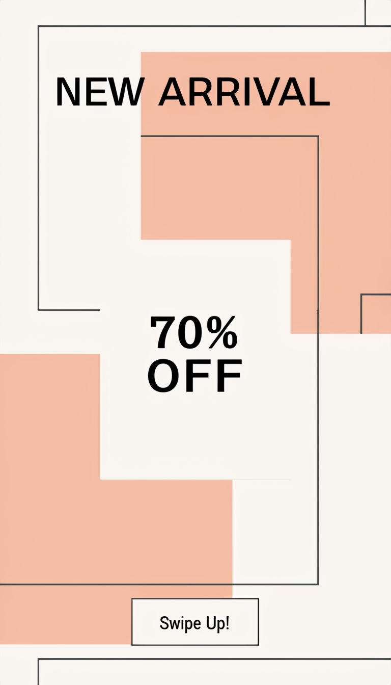 Modern Minimalist New Arrival Promotional Poster for Discounts Ads