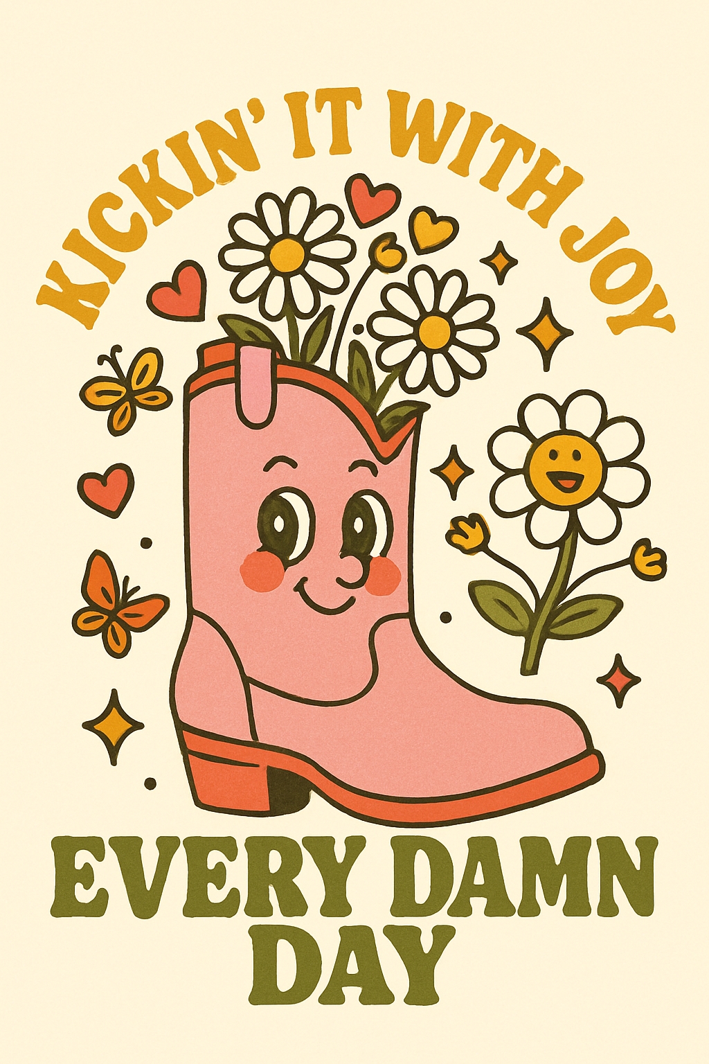 RETRO MASCOT BOOT POSTER