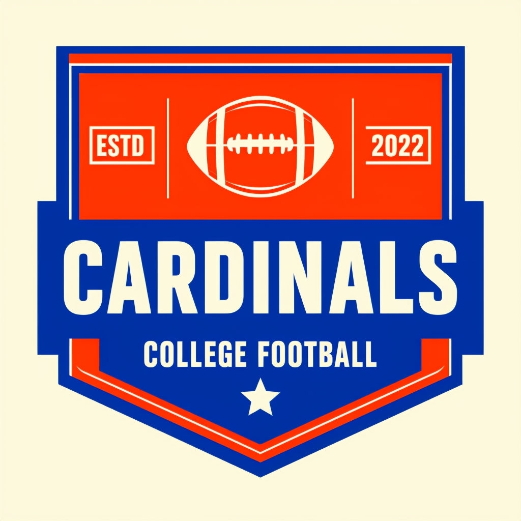 Vintage Cardinals College Football Emblem T-shirt