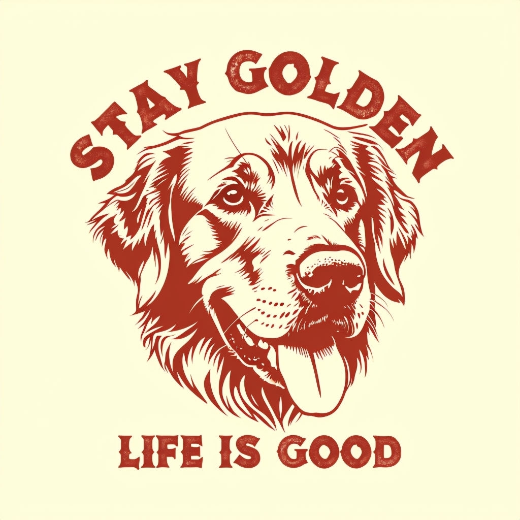 Stay Golden Golden Retriever Graphic T-Shirt