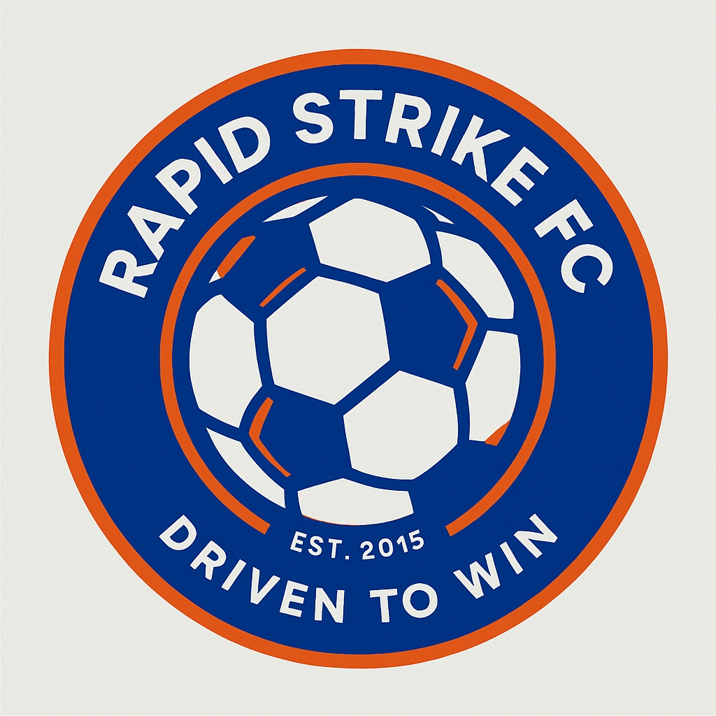 Modern Flat Design Logo for Rapid Strike FC Soccer Team
