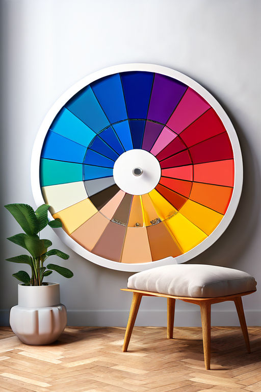 Hyper realistic photo of colour wheel pantone made with 20 c... by ...