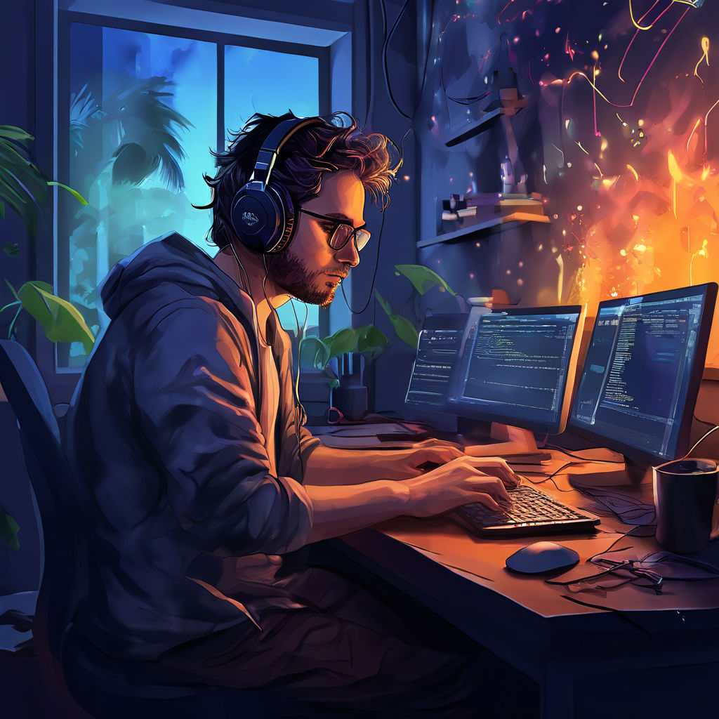 Draw a software developer by Tobias Gasche - Playground