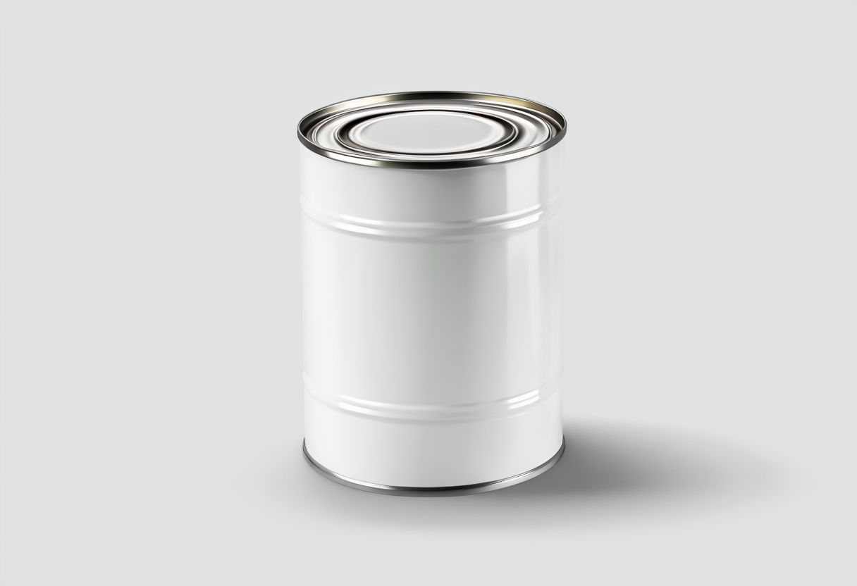 Minimalist White Metal Paint Can Photography Art