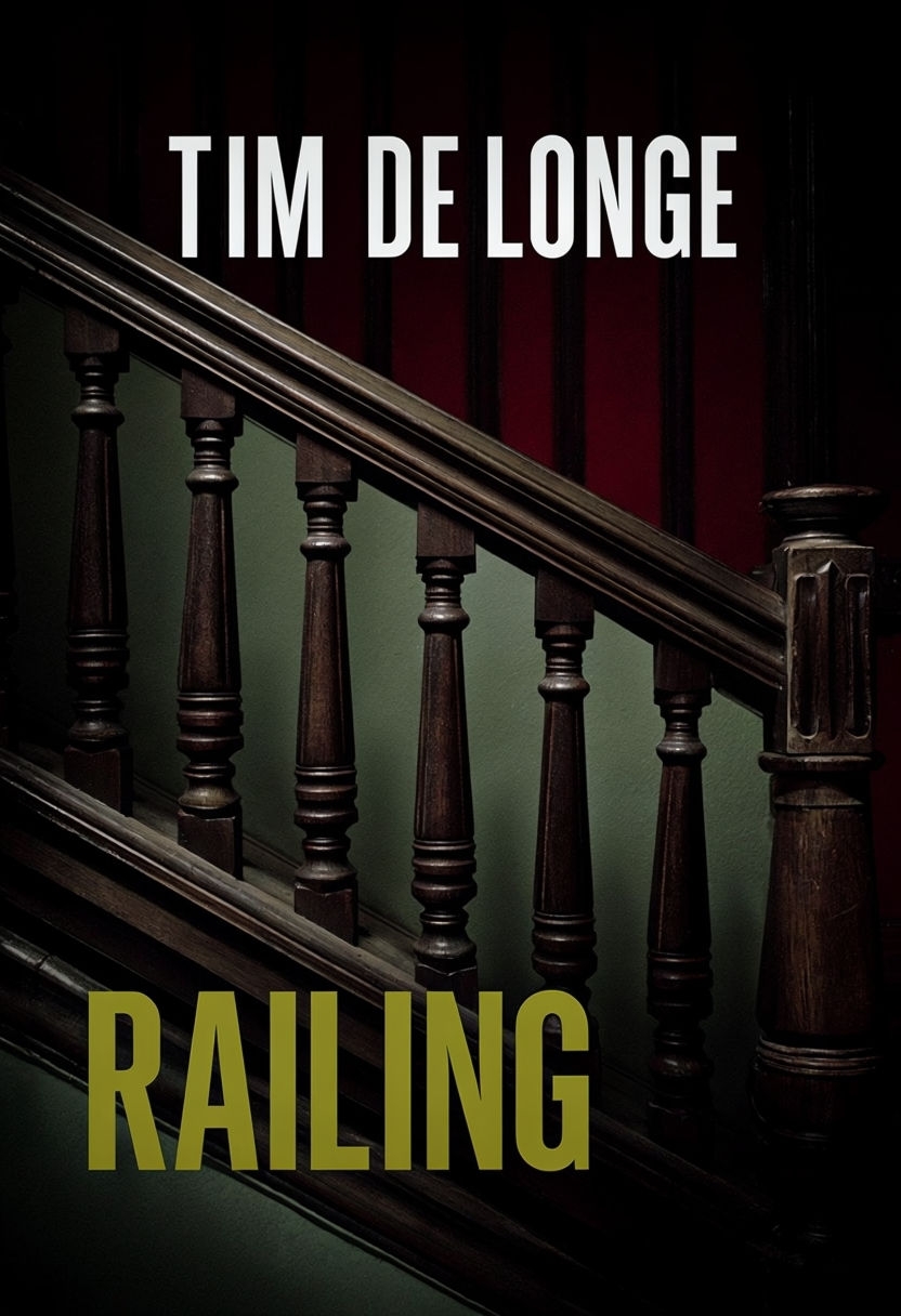 Mysterious Dark Railing Design Book Cover by Tim DeLonge EBook Cover