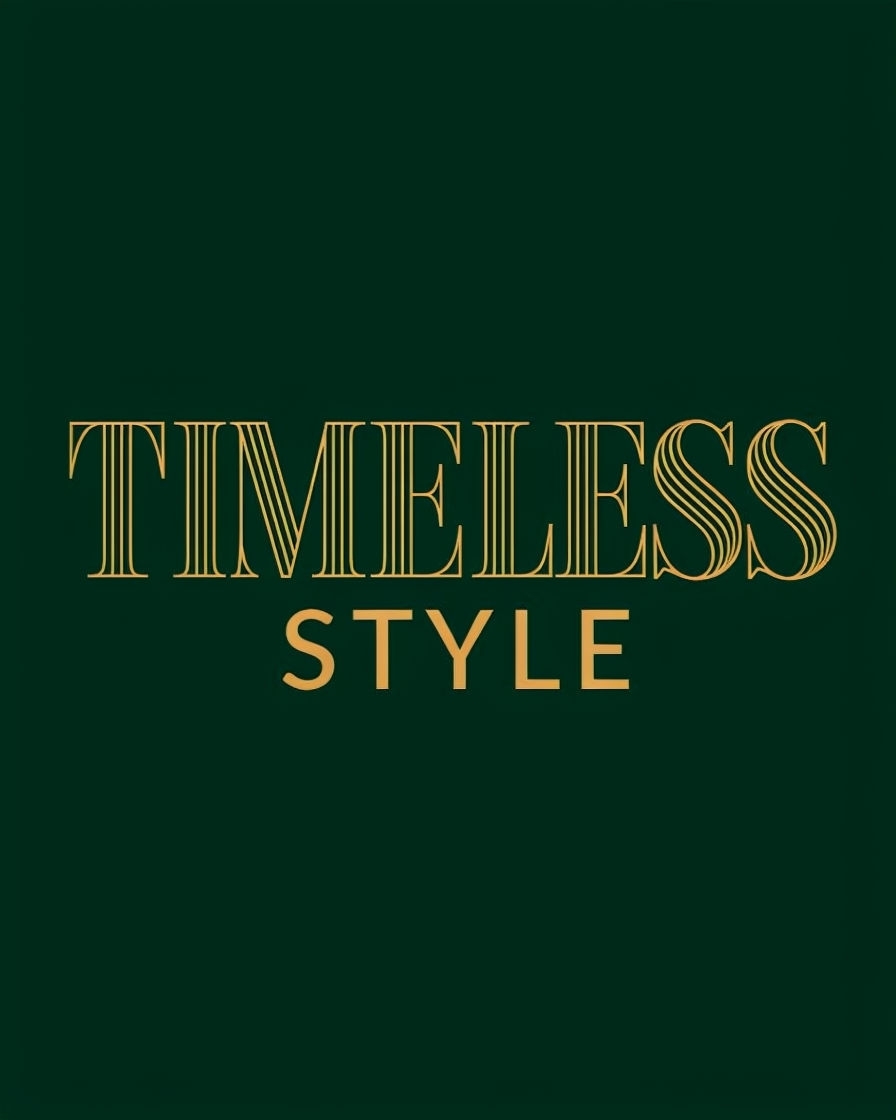 Elegant Timeless Style Typography Design on Forest Green T-Shirt