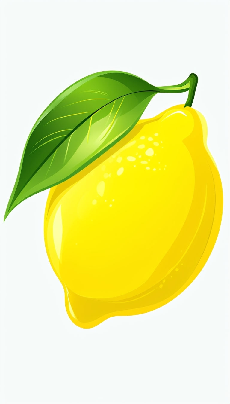 Vibrant Cartoon Lemon Illustration for Kids Phone Case Cover