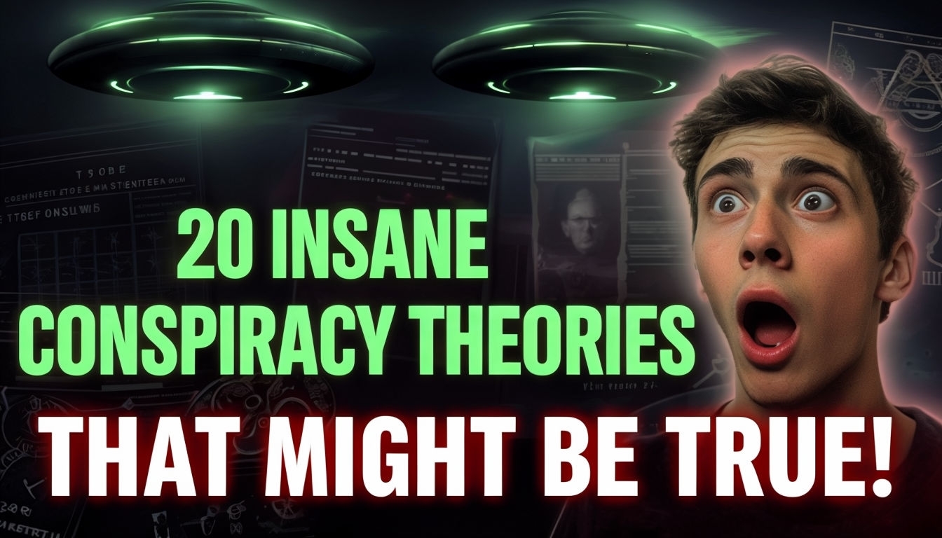Shocking UFO Conspiracy Theories YouTube Thumbnail Design Social Media Post