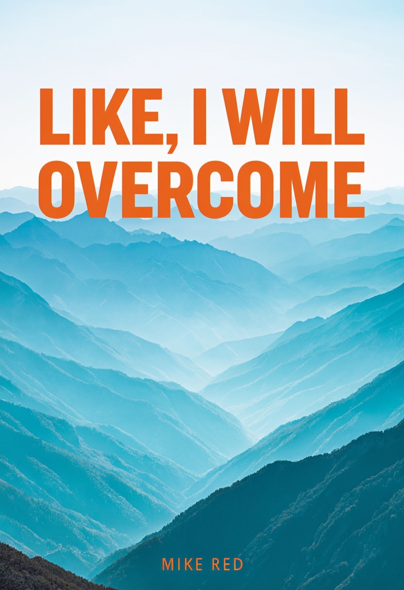 Adventurous Mountain Landscape with Like, I Will Overcome Title EBook Cover