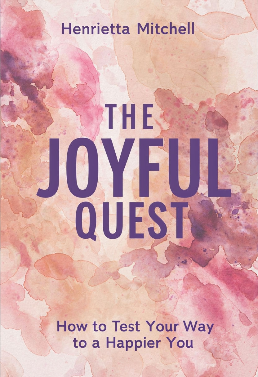 Artistic Watercolor Book Cover Design for The Joyful Quest Poster