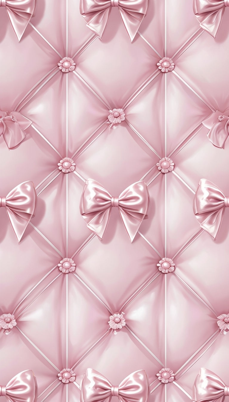 Luxurious Light Pink Tufted Upholstery Pattern Phone Case Cover