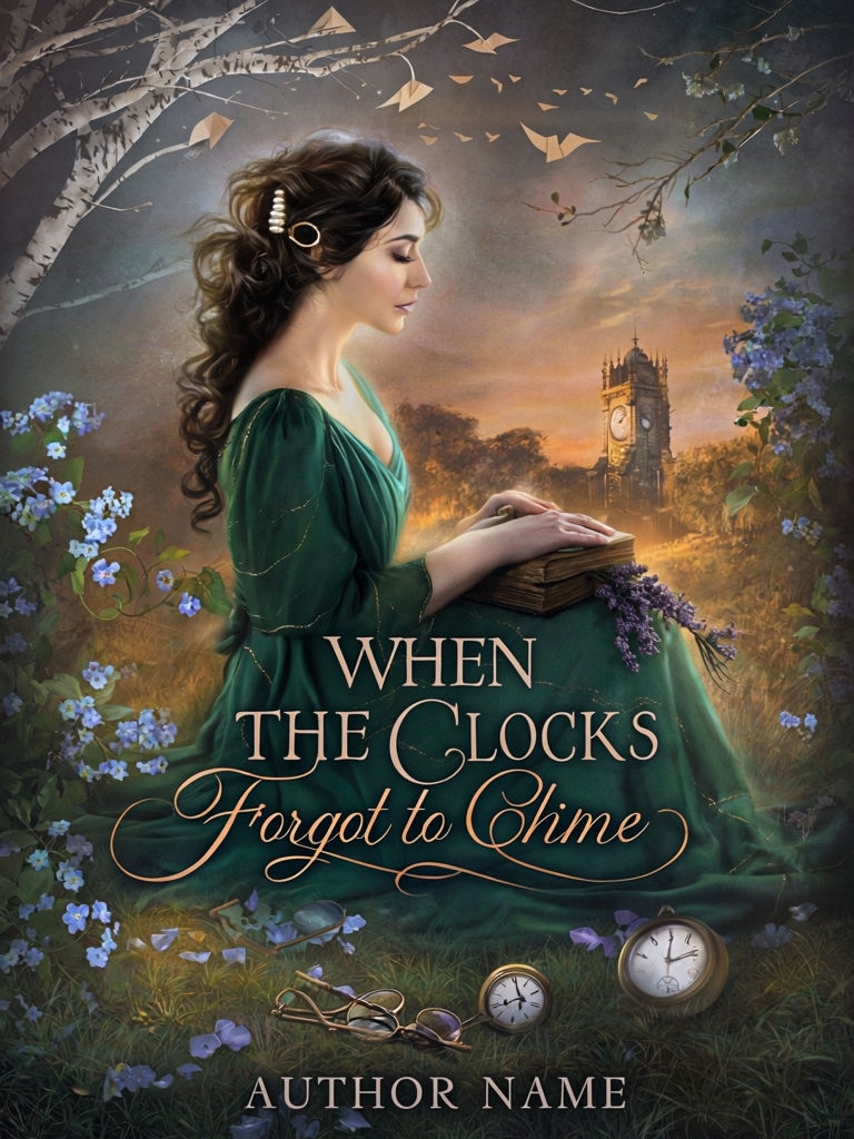 Serene Romance in When the Clocks Forgot to Chime EBook Cover