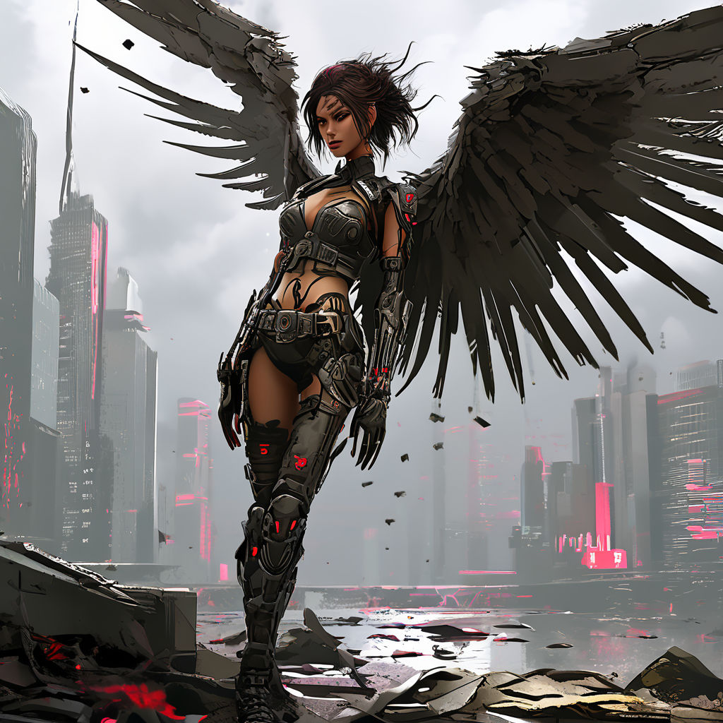 The fallen angel cyberpunk by Alex - Playground