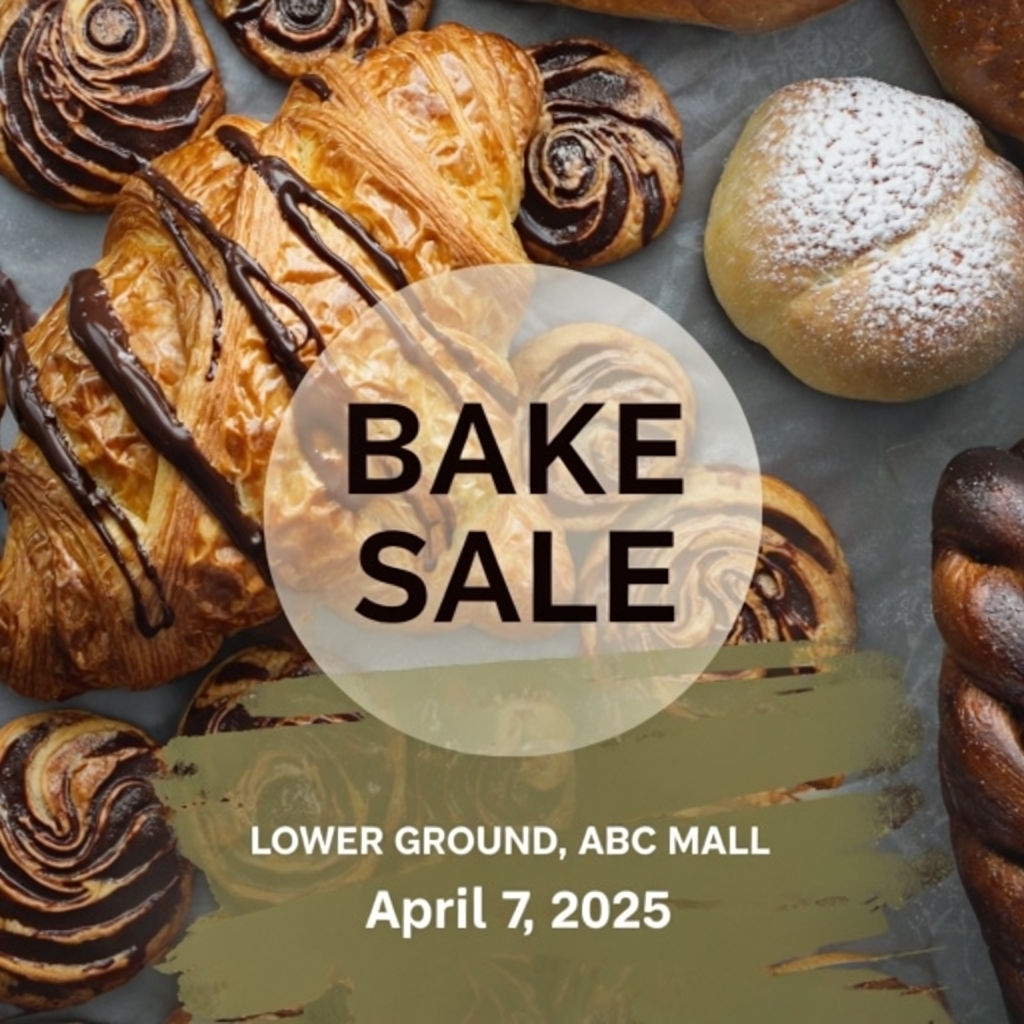 Delicious Bake Sale Promotional Advertisement for Patisserie Social Media Post