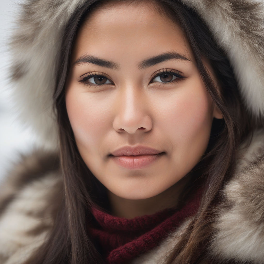 Beautiful Inuit woman