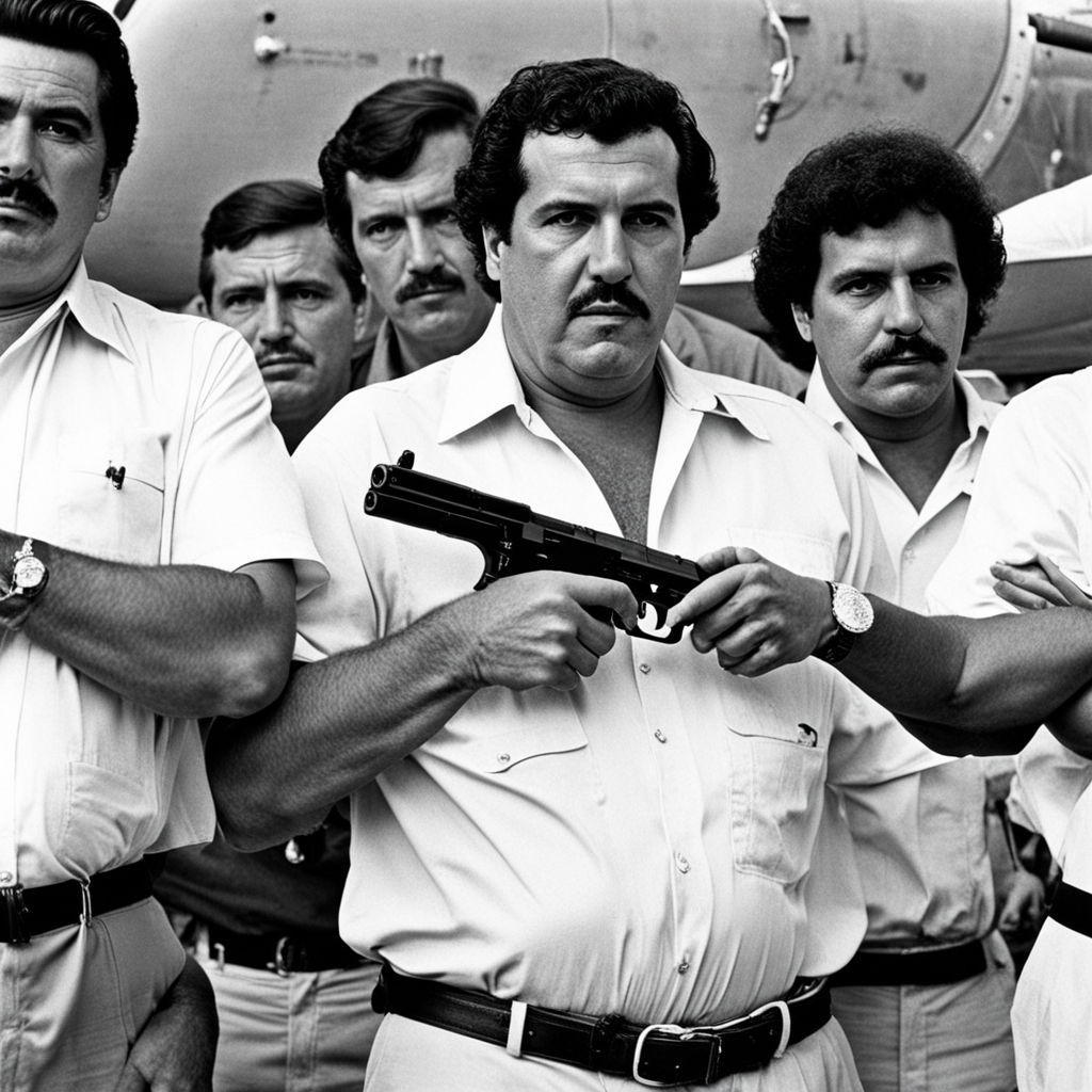 Pablo Escobar with the mafia They have machine guns They hav... by ...