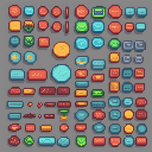 Button for pixel art game by Dymek Szymek - Playground