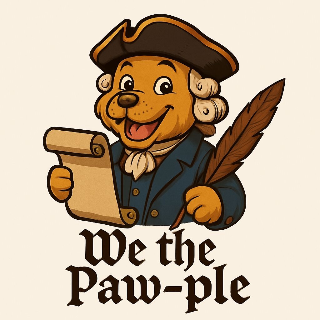 Whimsical Historical Bear Character with Scroll and Quill Sticker