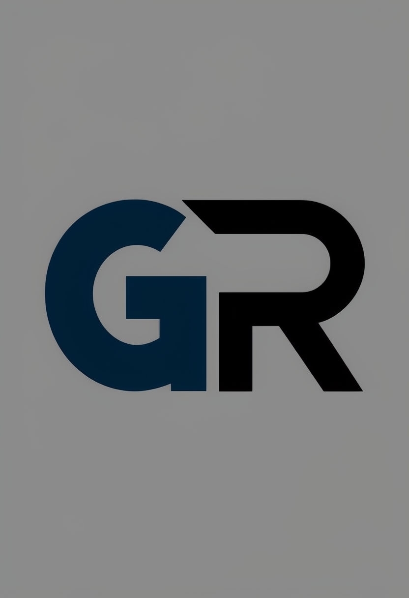 Modern Minimalist GR Logo Design