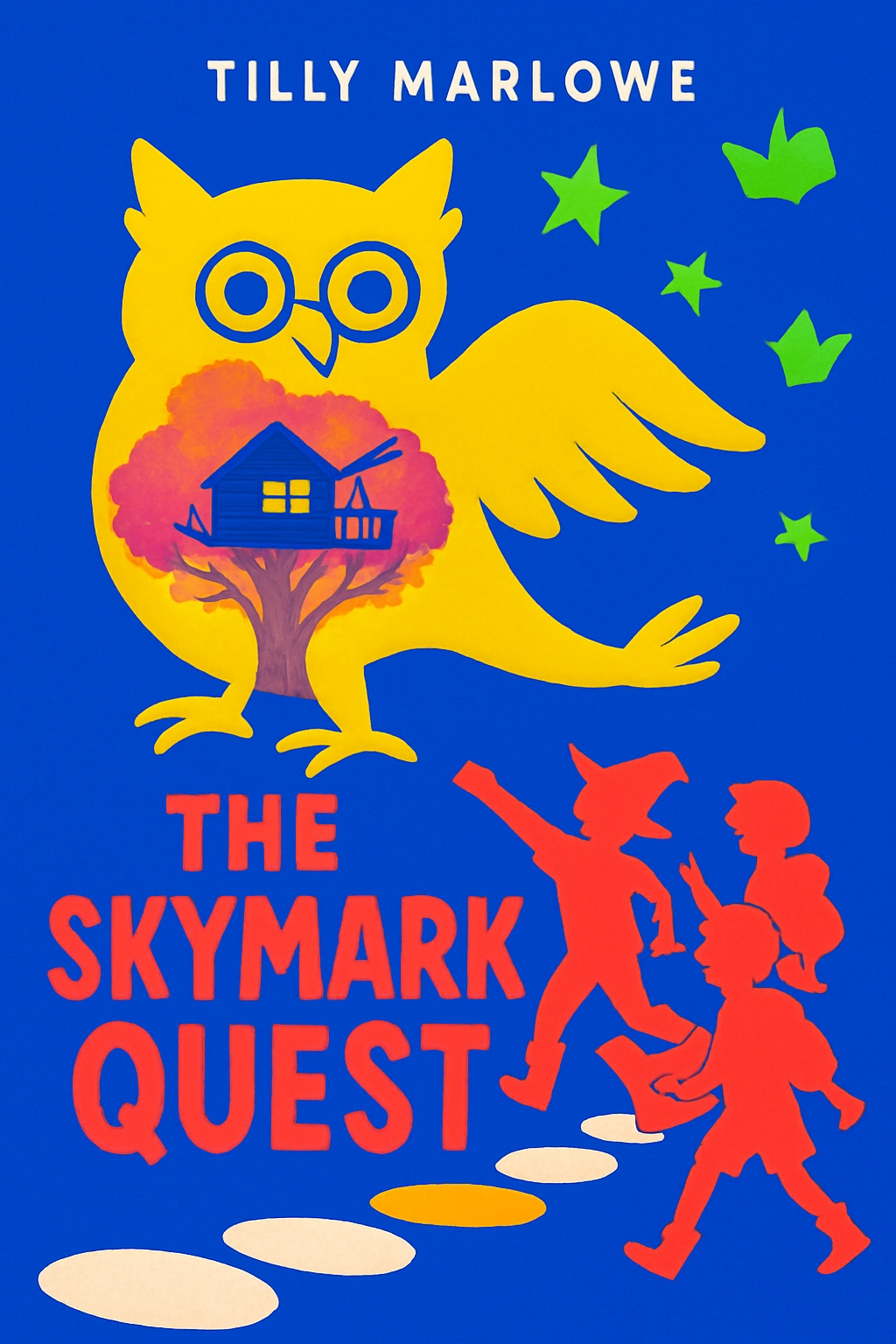 Colorful Cartoon Owl and Treehouse Adventure EBook Cover